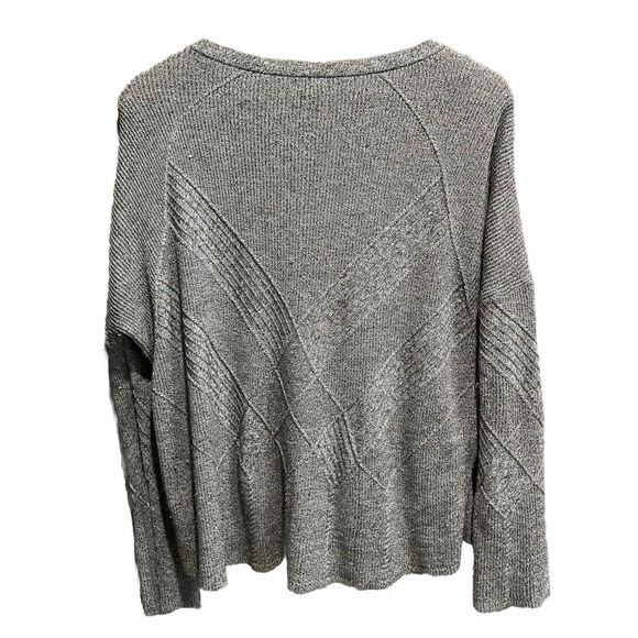 Smartwool Gray V Neck Long Sleeve Merino Wool Women's Sweater Size Medium - Picture 2 of 5